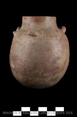 Fragmento de cerámica neolítica encontrada en los Cantales