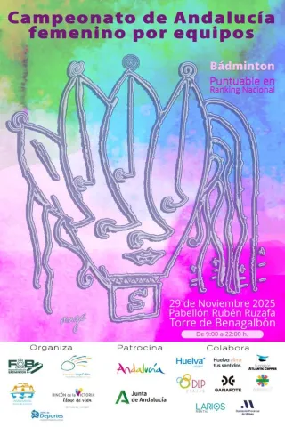 Cartel Campeonato Andaluz de Badminton Femenino