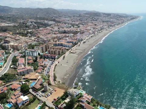 Vista aérea de la playa del Rincón