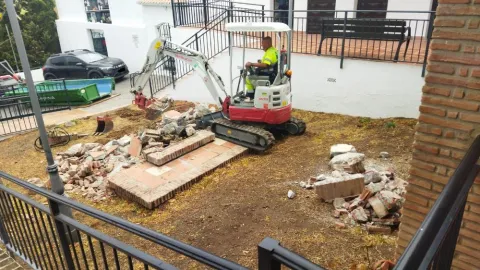 Inicio obras cementerio La Cala del Moral