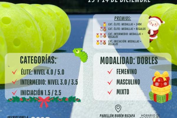 Cartel Torneo Pickleball 2025