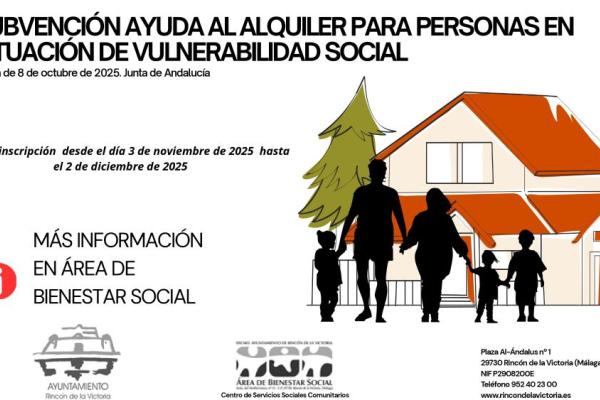 Cartel de Subvención para personas en situación de vulnerabilidad social