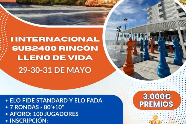 Cartel I Internacional Ajedrez